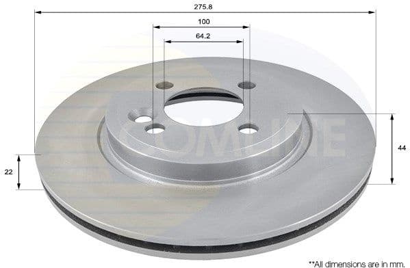 Brake Disc COATED ADC1713V