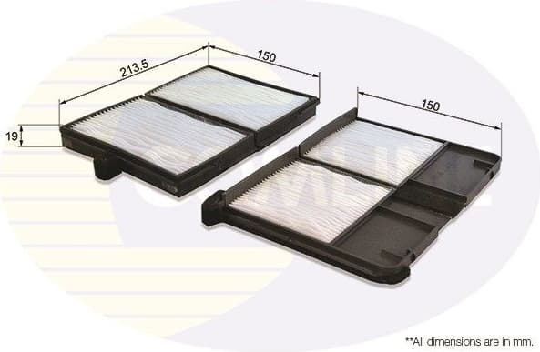 Filter, cabin air EKF243