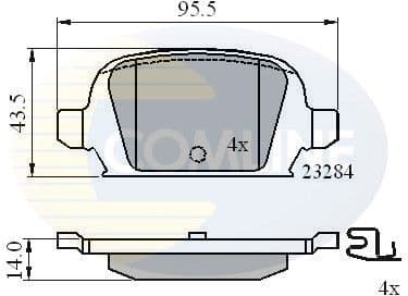 Brake Pad Set, disc brake CBP31135