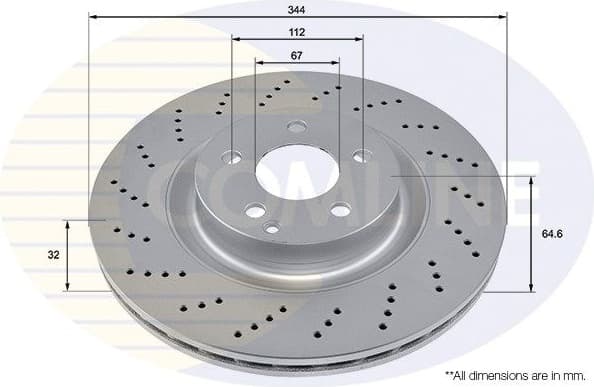 Brake Disc COATED ADC2961V