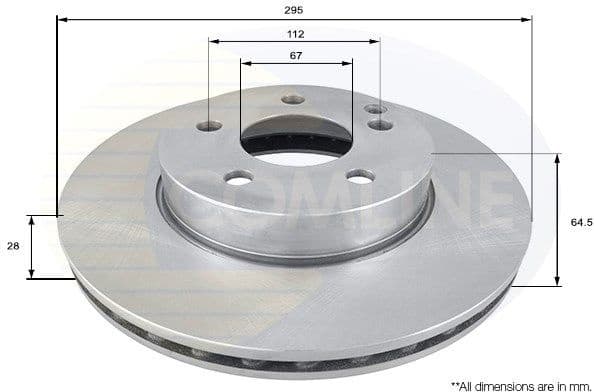 Brake Disc COATED ADC1662V