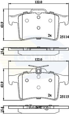 Brake Pad Set, disc brake CBP06095