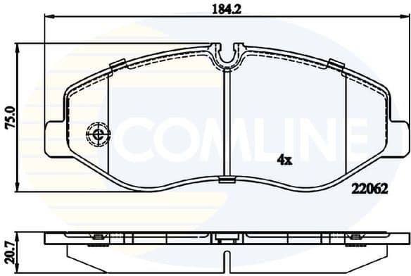 Brake Pad Set, disc brake CBP02317
