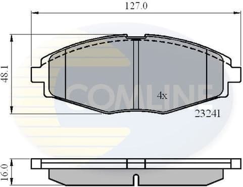 Brake Pad Set, disc brake CBP0486