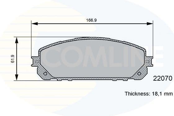 Brake Pad Set, disc brake CBP06113