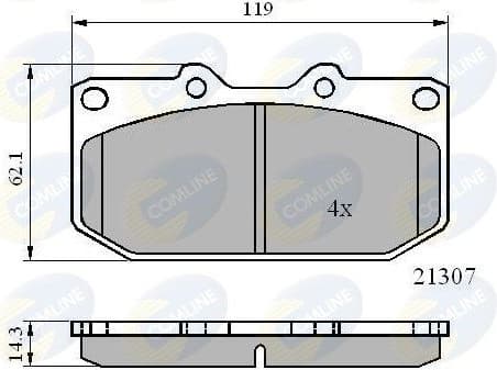 Brake Pad Set, disc brake CBP0829