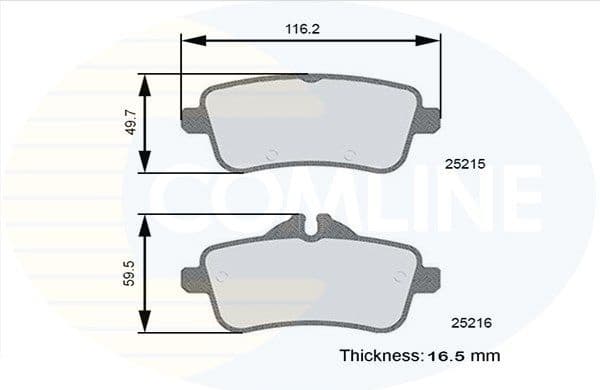 Brake pads rear CBP06121