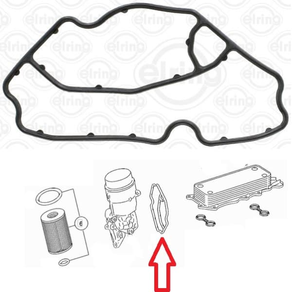 Gasket oil filter flange housing 588.480 - image 2