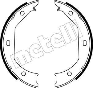 Brake shoes handbrake 53-0017