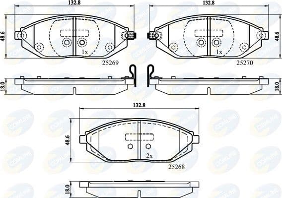Brake Pad Set, disc brake CBP32150