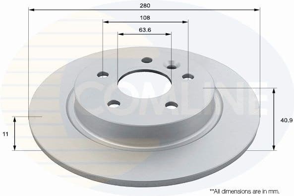 Brake Disc COATED ADC1928