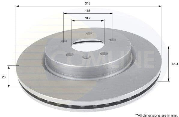 Brake Disc COATED ADC1156V