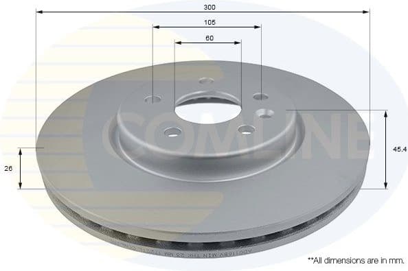 Brake Disc COATED ADC1168V