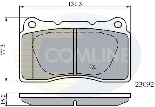 Brake Pad Set, disc brake CBP0895