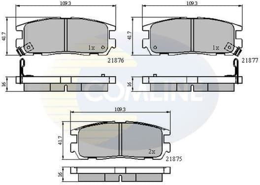 Brake Pad Set, disc brake CBP3461