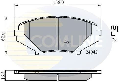 Brake Pad Set, disc brake CBP31246