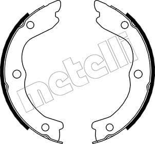 Brake shoes handbrake 53-0293