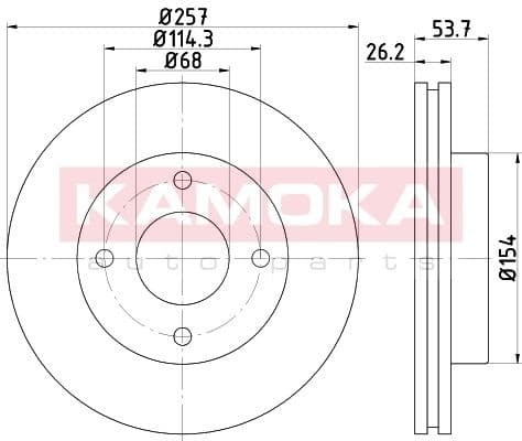 Brake discs kit front (2pcs) 103267 - image 5