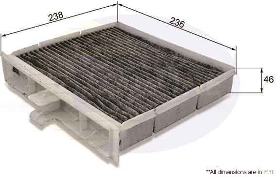 Filter, cabin air EKF157A