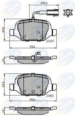 Brake Pad Set, disc brake CBP11026