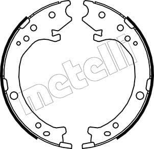 Brake shoes handbrake 53-0161