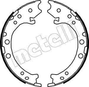 Brake shoes handbrake 53-0162