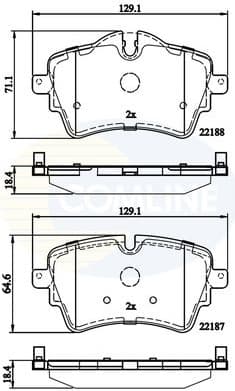 Brake pads front CBP02261