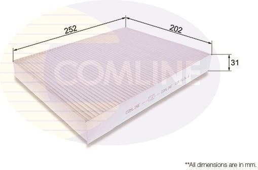 Filter, cabin air EKF335