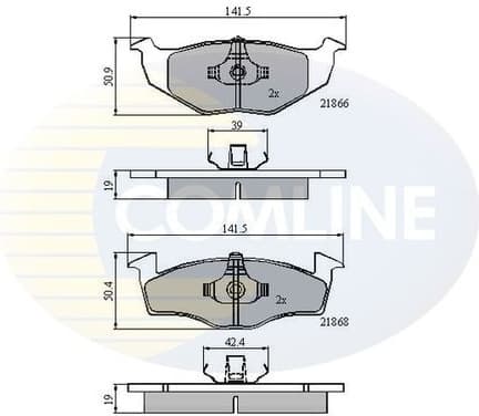 Brake Pad Set, disc brake CBP0706