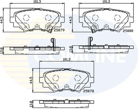 Brake pads rear CBP32248