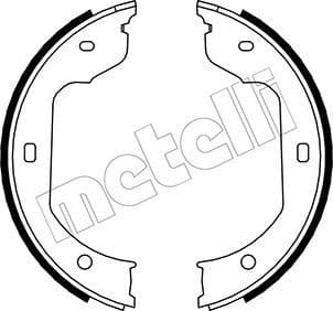 Brake shoes handbrake 53-0019
