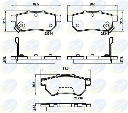 Brake Pad Set, disc brake CBP32146