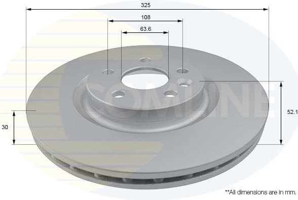 Brake Disc COATED ADC1287V