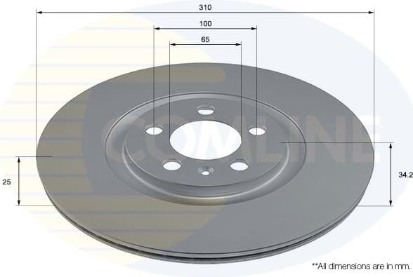 Brake Disc COATED ADC2887V