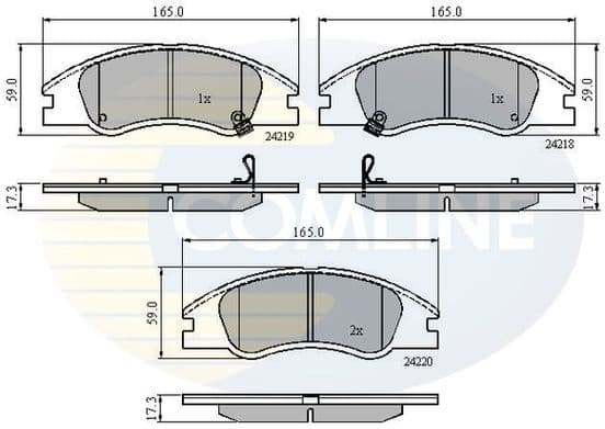 Brake Pad Set, disc brake CBP31321