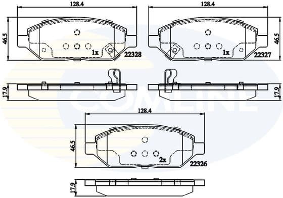 Brake Pad Set, disc brake CBP32326
