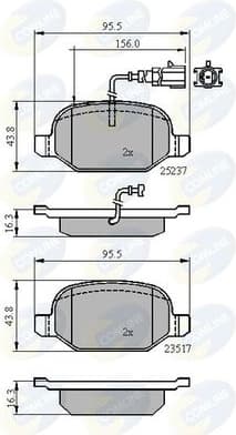 Brake Pad Set, disc brake CBP16013