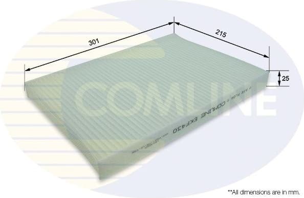 Filter, cabin air EKF430