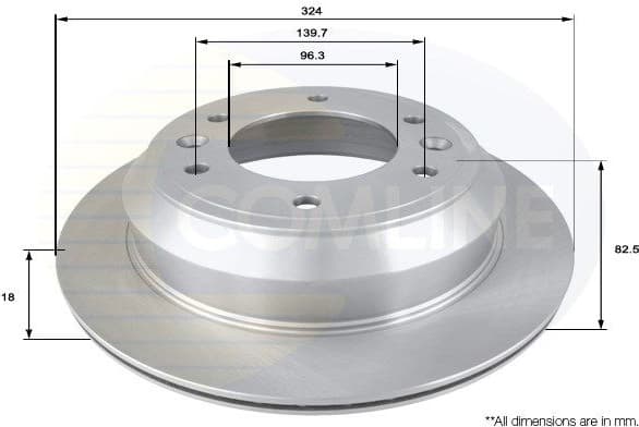 Brake Disc COATED ADC2413V