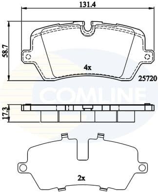 Brake Pad Set, disc brake CBP02256