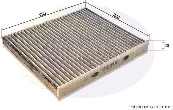 Filter, cabin air EKF321A
