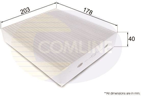 Filter, cabin air EKF108