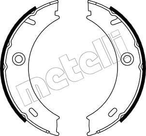 Brake Shoe Set, parking brake 53-0240