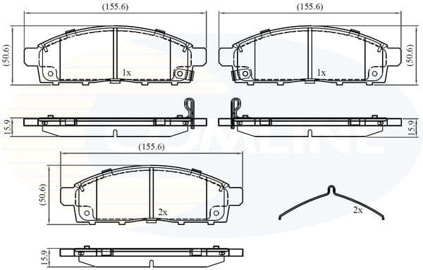 Brake Pad Set, disc brake CBP32378