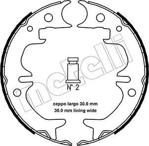 Brake Shoe Set, parking brake 53-0444