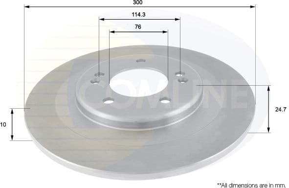 Brake Disc COATED ADC2411
