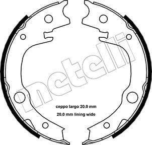 Brake shoes handbrake 53-0443