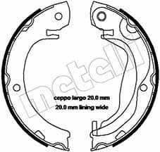 Brake shoes handbrake 53-0453