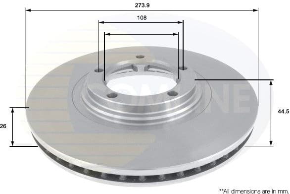 Brake Disc COATED ADC1062V