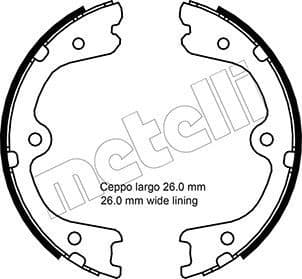 Brake shoes handbrake 53-0298